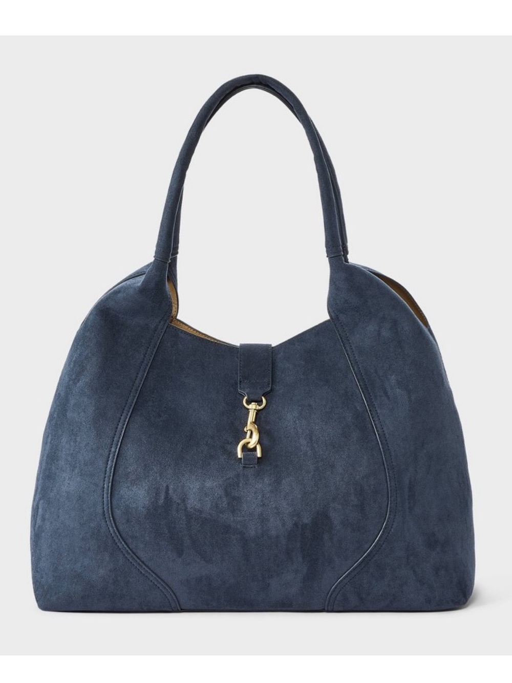 NWT A New Day Faux Suede Shoulder Tote Bag (blue)